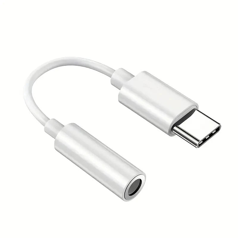 Adaptador auxiliar tipo ''C'' Para iPhone o android.