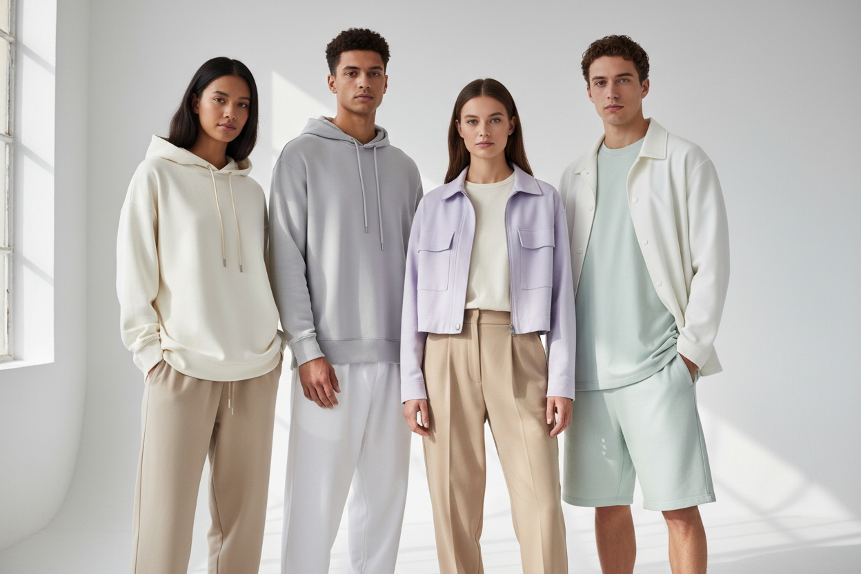 os mujeres dos hombres con tonos claros del diseño